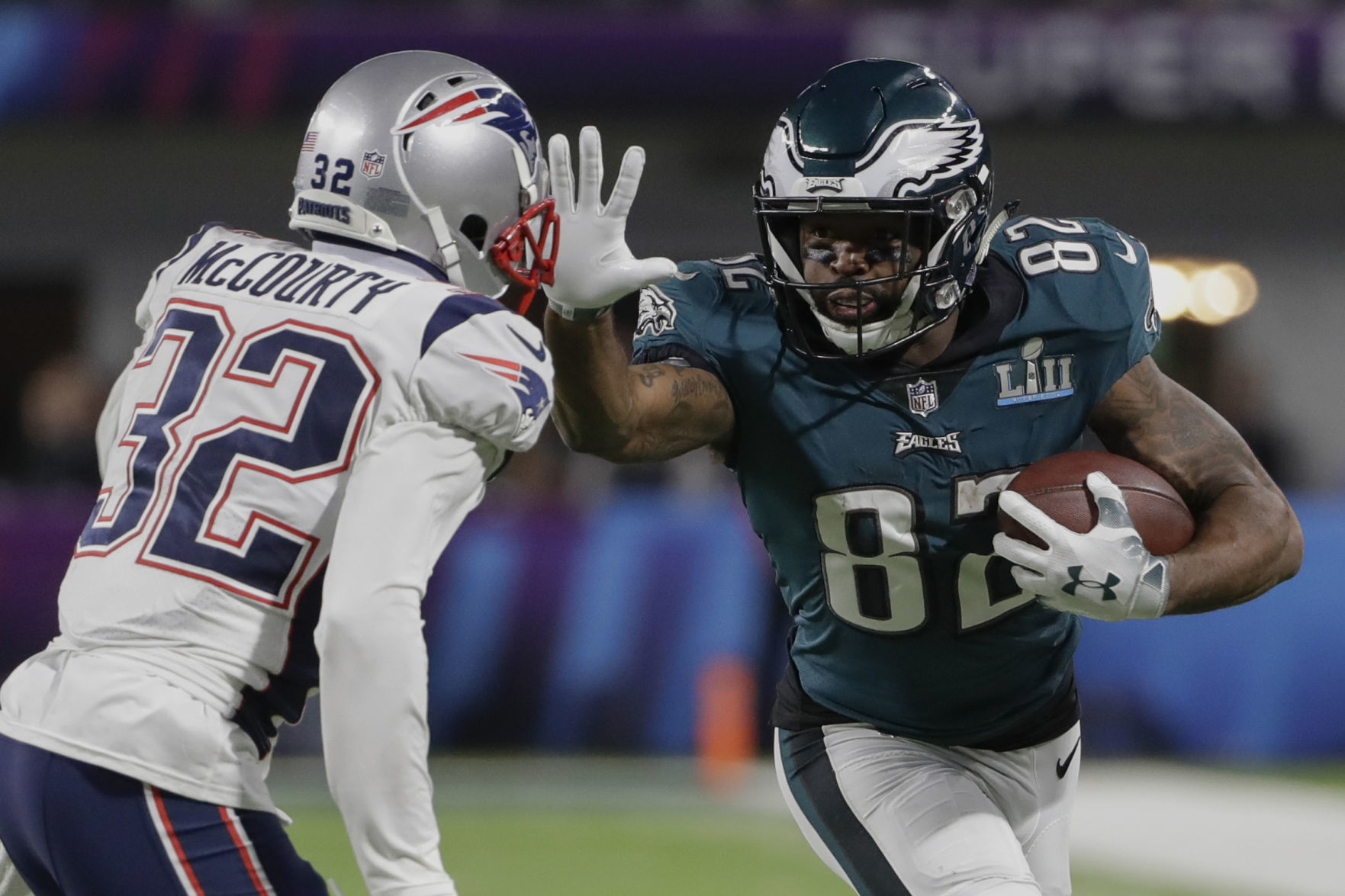 Eagles Patriots Super Bowl Football
